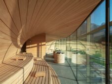 Wellnesshotel Krallerhof Meerblicksauna und Bergblick